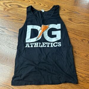 Vintage DG Delta Gamma Athletics Black Tank Top